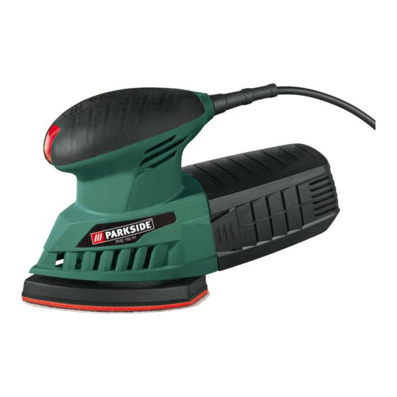 PARKSIDE PHS 160 A1 DETAIL SANDER OPERATION AND SAFETY NOTES Pdf