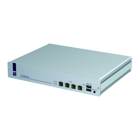 Guntermann & Drunck DVIMUX4-PS/2 Installation And Operation Manual