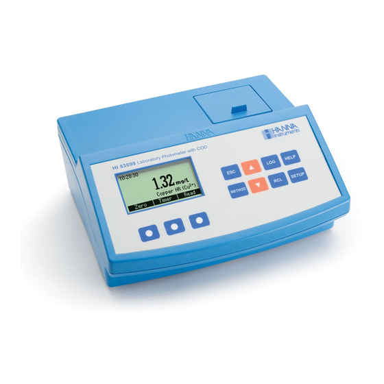 Hanna Instruments HI 83099 Instruction Manual