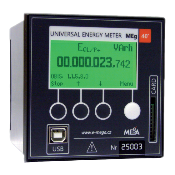Mega MEg40+ Manual