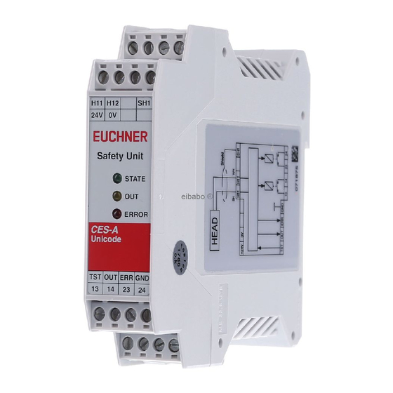 EUCHNER CES-A-ABA-01 Operating Instructions Manual