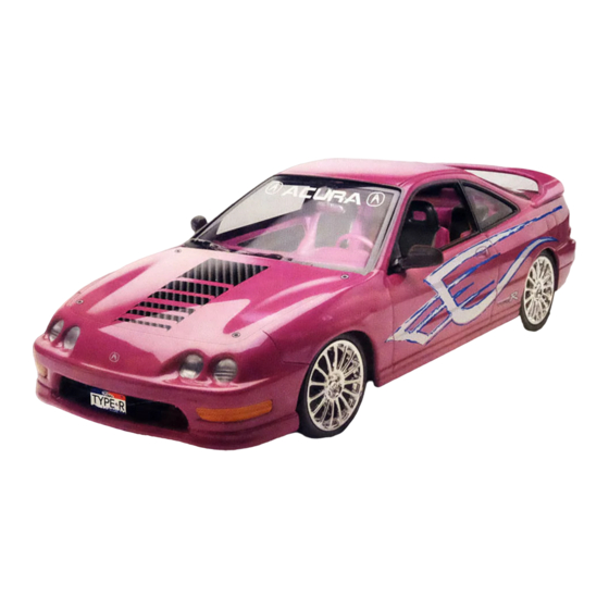 REVELL ACURA INTEGRA TYPE R Assembly Instructions Manual
