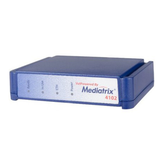 Media5 Mediatrix 4102 Reference Manual
