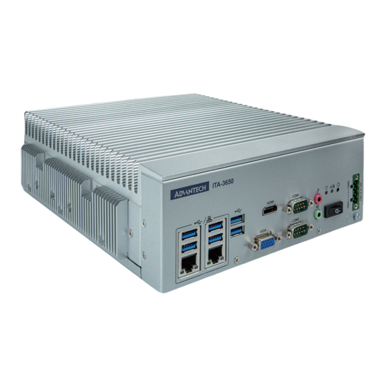 Advantech ITA-3650 Series Startup Manual