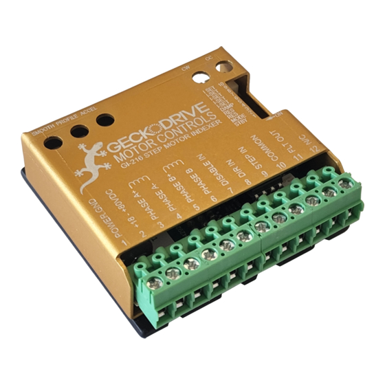 Geckodrive G216 Manual