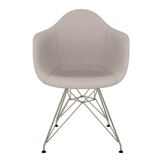 Inside Weather NOLA DINING CHAIR Series Quick Start Manual