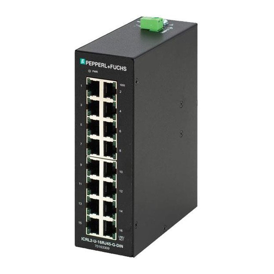 Pepperl+Fuchs RocketLinx ICRL2-U-16RJ45-G-DIN Manual