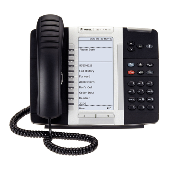 Mitel IP 5330 Station User's Handbook