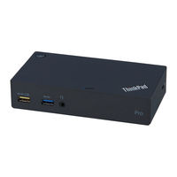 Lenovo ThinkPad USB 3.0 Pro Dock User Manual