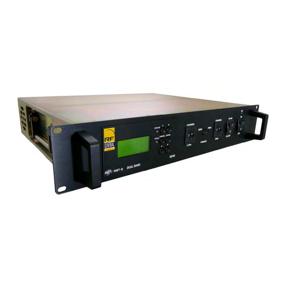 RF Central RFX-RMT-II Dual Band SD/HD Operator's Manual