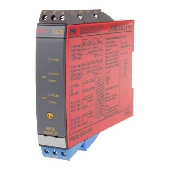 PR electronics 5202B Manual