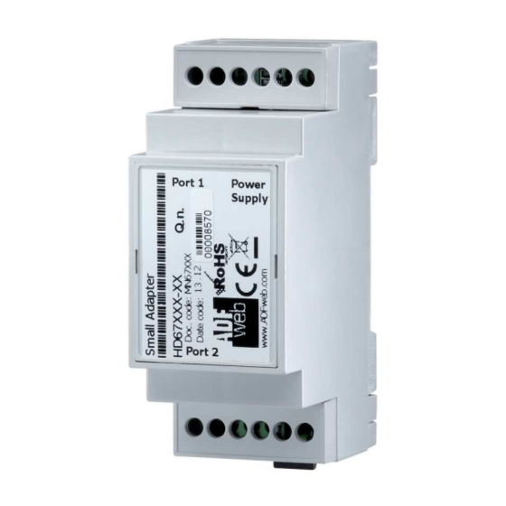User Manuals: ADF Web HD67B19-B2 Media Converter