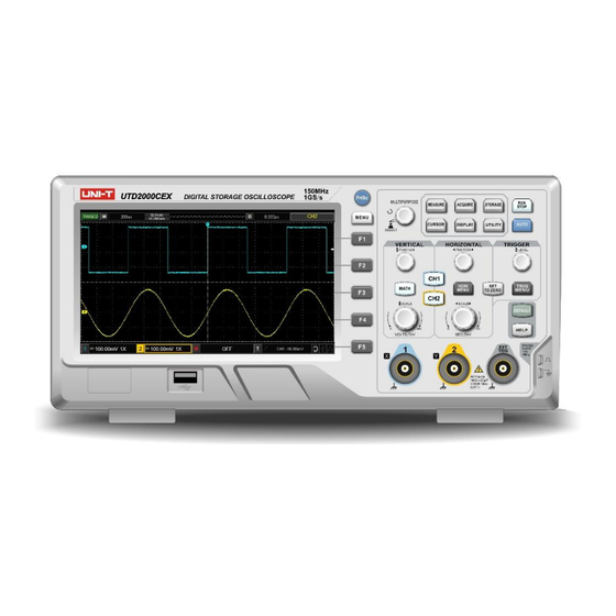 UNI-T UTD2052CL+ Digital Oscilloscope Manuals