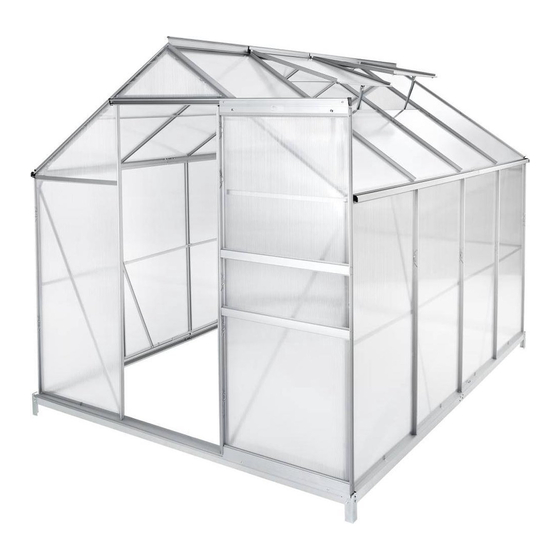 User Manuals: TecTake 402475 Aluminium Greenhouse