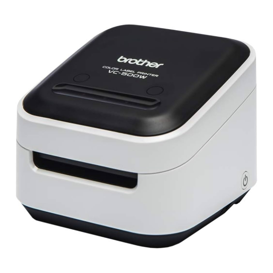 Brother VC-500W - Wireless Compact Color Label And Photo Printer Manual