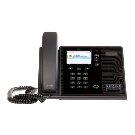 Polycom CX600 Lync Quick User Manual