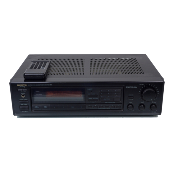 Onkyo TX-910 Service Manual