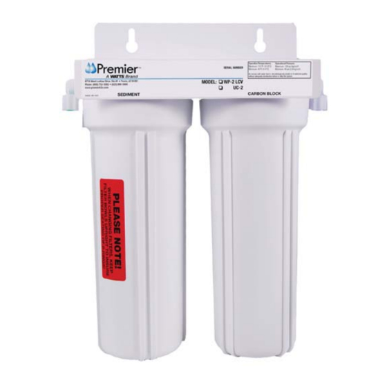 Premier WP-2 LCV Installation, Operation And Maintenance Manual