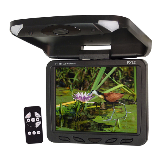 PYLE Audio TFT 8.4 inch CIELING MOUNT MONITOR None Instruction Manual