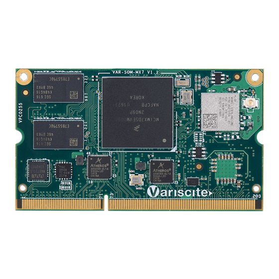 Variscite VAR-SOM-MX7 Quick Start Manual
