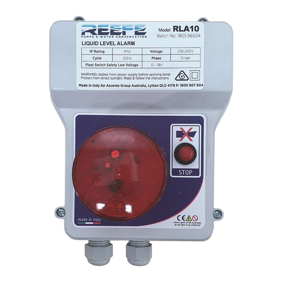 ASCENTO REEFE RLA 10 Installation Manual