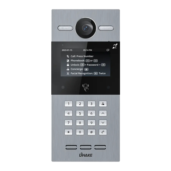 Dnake S615 Quick Start Manual