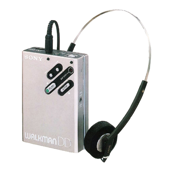 Sony WM-DD Service Manual