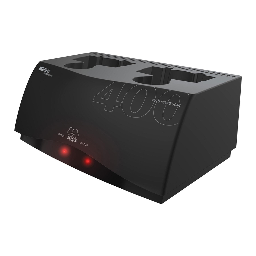 AKG WMS400 CU 400 User Instructions