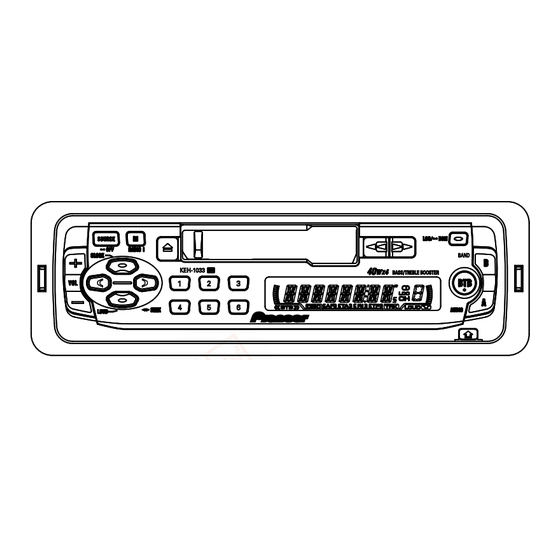 Pioneer KEH-1033 XM/EW Service Manual