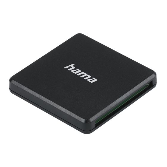 User Manuals: Hama 124022 USB Card Reader