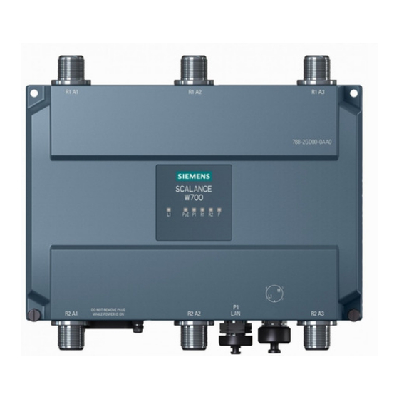 Siemens SCALANCE W788-2 Operating Instructions Manual