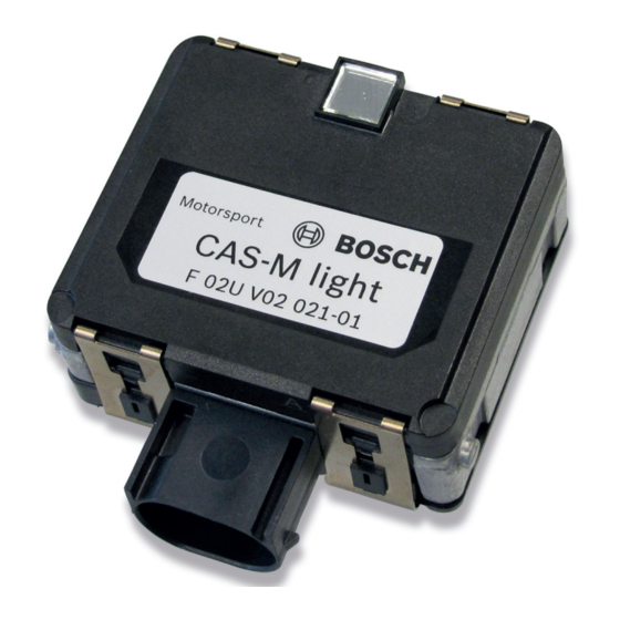 Bosch Collision Avoidance System CAS-M light Manuals