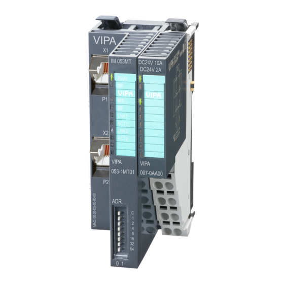 VIPA IM 053MT Control Systems SLIO Manuals