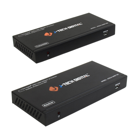J-Tech Digital UHDT150 HDMI Extender Cat6 Manuals