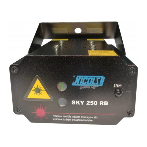 Nicols SKY 250 RB Lighting Equipment Manuals