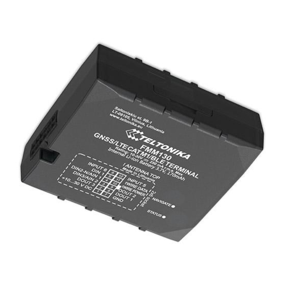 Teltonika FMM130 Manuals