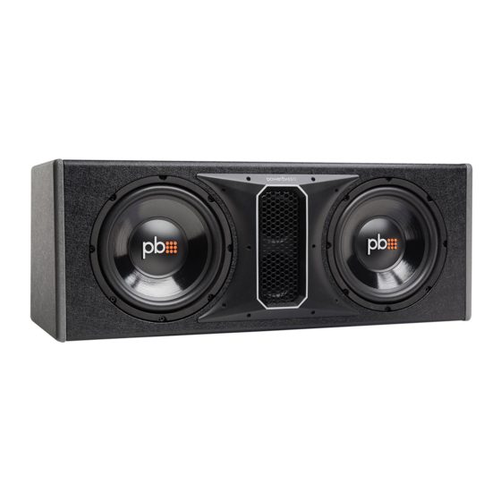 PowerBass PS-WB102 Application & Enclosure Manual