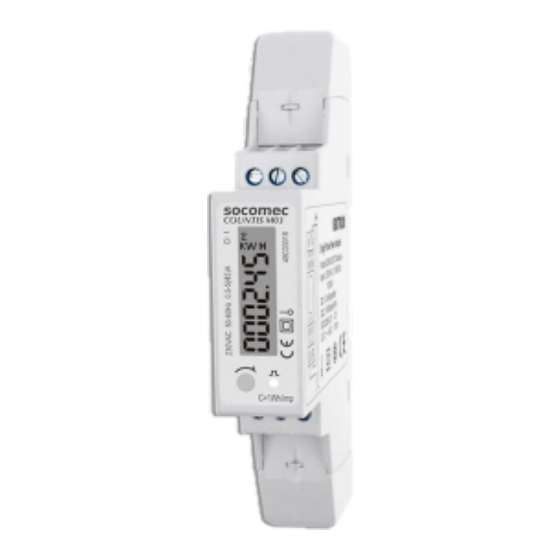 socomec COUNTIS M03 Quick Start
