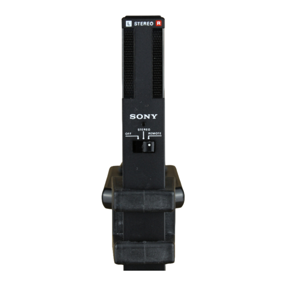 Sony ECM-939LT Service Manual