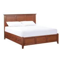 Whittier Wood Furniture McKenzie Full Storage Bed Assembly Instructions Manual