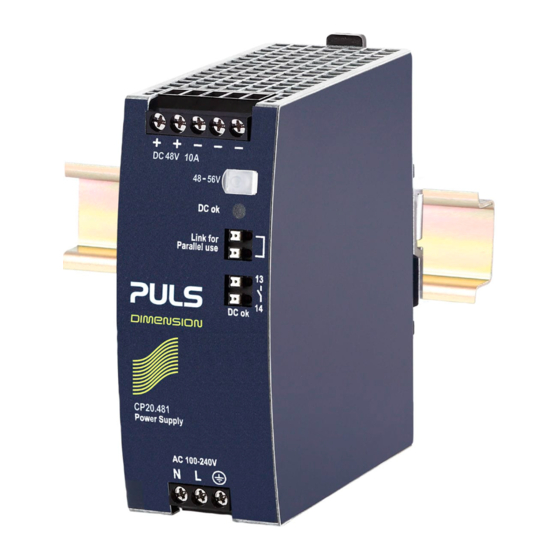Puls CP20.481 Installation Manual