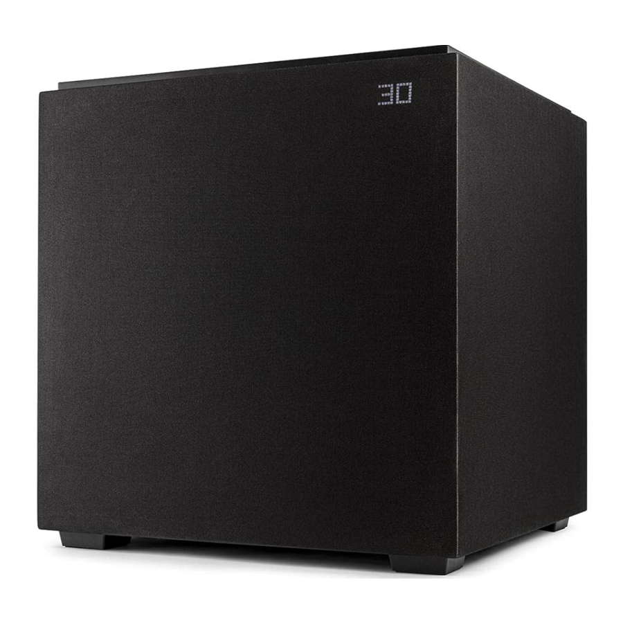 Definitive Technology DESCEND DN12, DN15 - Subwoofer Manual