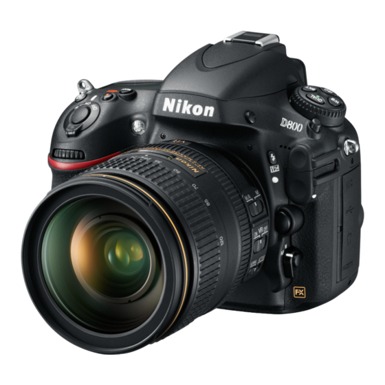 Nikon D800E User Manual