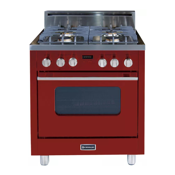 Verona VEFSGG30 Instruction, Use And Maintenance Manual