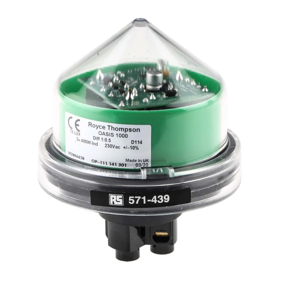 RS 571-439 Instruction Leaflet