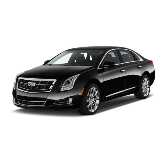 Cadillac XTS 2017 Convenience/Personalization Manual