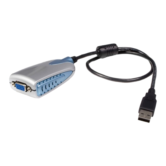 StarTech.com USB2VGAE Instruction Manual