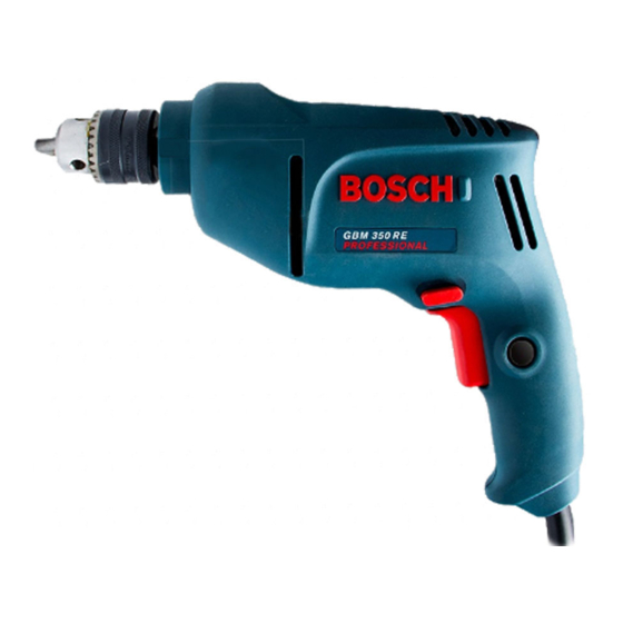 Bosch GBM Professional 350 Manuals
