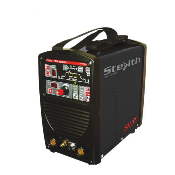 SWP STEALTH DIGI-TIG180PD Operating Instructions Manual
