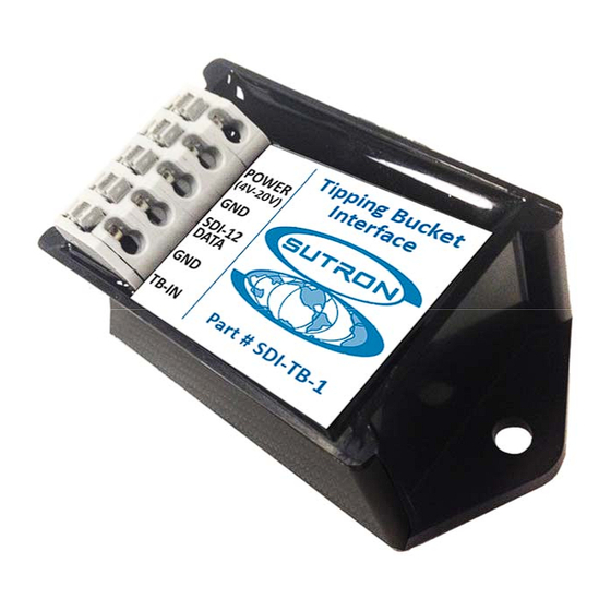 Sutron SDI-12 Operation & Maintenance Manual